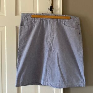 Riders by Lee Denim Striped Skirt